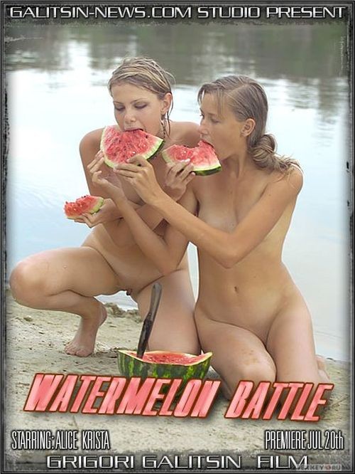 0116 GalitsinTeens Watermelon Battle   Alice and Krista - Watermelon Battle - Alice and Krista - Russian Teen Girls