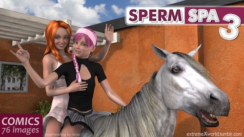266 CH Sperm Spa 3 - Sperm Spa 3 - 76 Images of Animal Sex Comics / Hentai