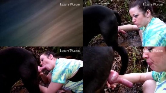 583 Giving Dog Oral Sex In Public - Giving Dog Oral Sex In Public - Vintage Bestiality Sex