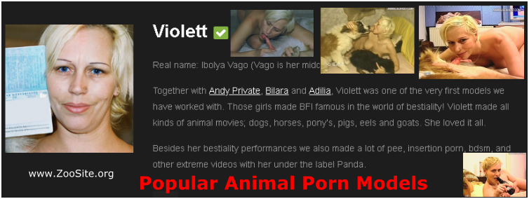 Violett - Violett Bestiality - Animal Lover Model